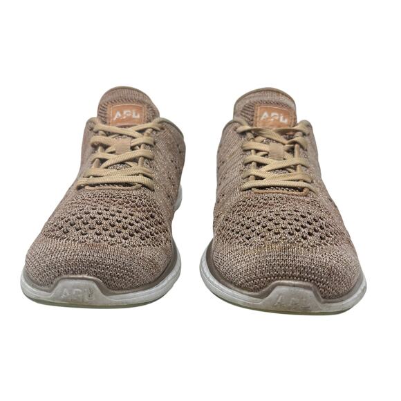 APL Athletic Propulsion Labs Techloom Pro Sneakers Melange Knit Rose Gold Size 8 - Picture 3 of 12